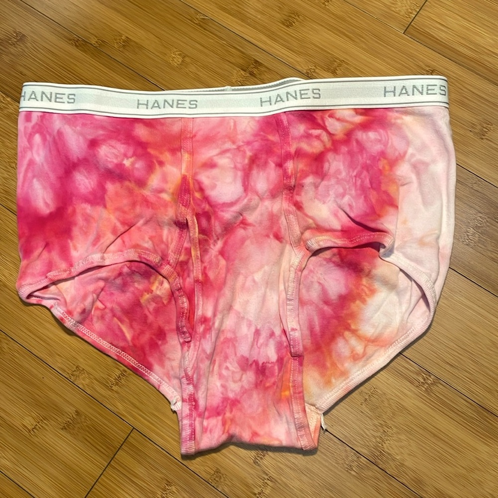 Pink And Orange Toe Dye Briefs